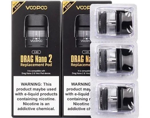 Voopoo Drag Nano 2 Kartuş Kutu İçeriği