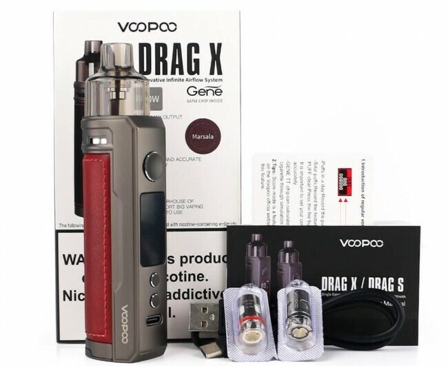 Voopoo Drag X Pod 80W Kutu İçeriği